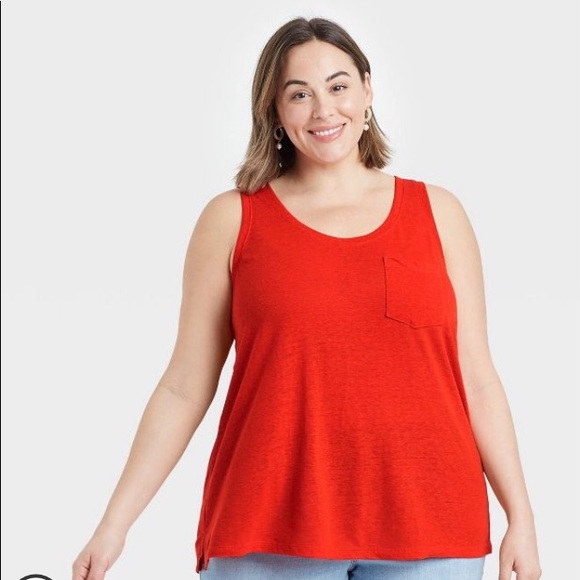 Ava & Viv Tops - ⭐️ Linen Pocket Tank Top ⭐️